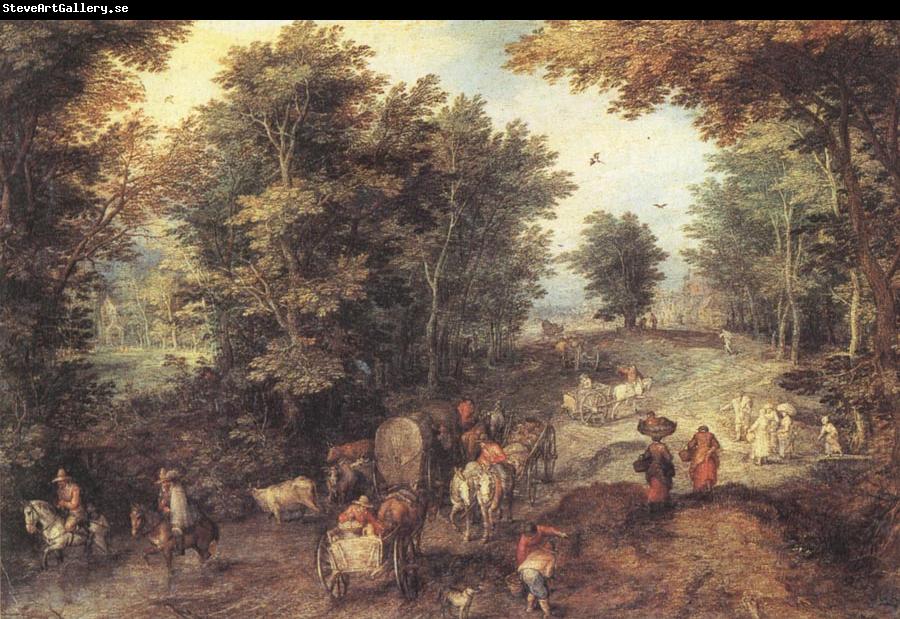 Jan Brueghel The Elder Landscape with a Ford